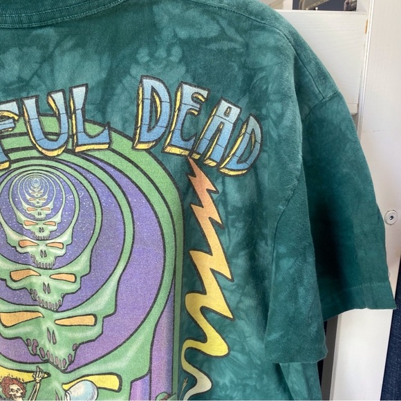 90s Grateful Dead Green XL with Wizard of Oz Design liquid blue - Picture 12 of 16
